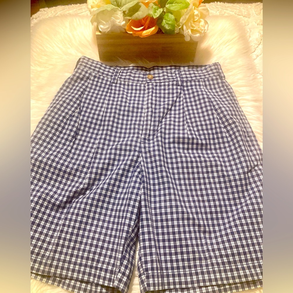 Men's Brooks Brothers Cotton Checkered Shorts EUC